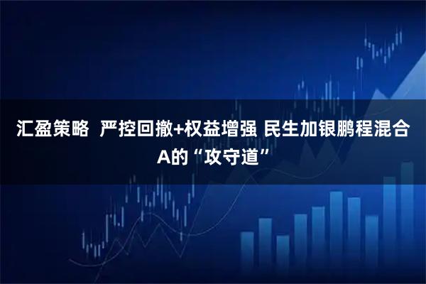 汇盈策略  严控回撤+权益增强 民生加银鹏程混合A的“攻守道”