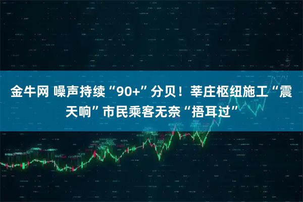 金牛网 噪声持续“90+”分贝！莘庄枢纽施工“震天响”市民乘客无奈“捂耳过”